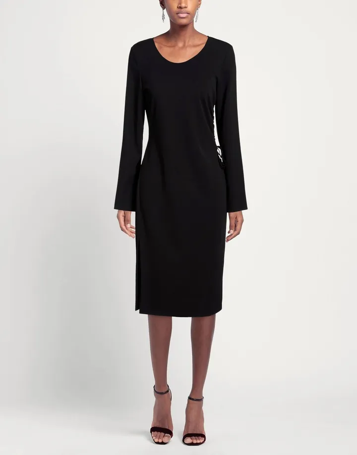 Abito in jersey con punto smock e cinturini, Giulia Valli