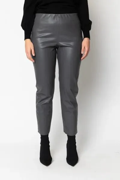 Pantalone in ecopelle a vita alta, Giulia Valli