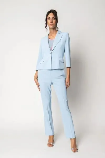 Tailleur con giacca a un bottone e pantalone dritto, Giulia Valli